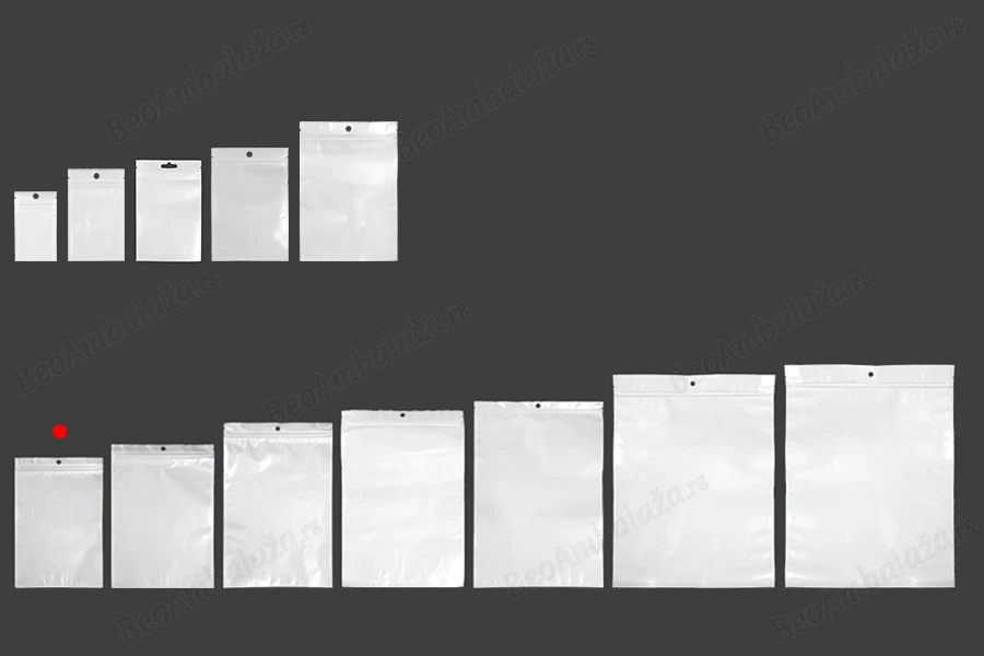 Plastična zip kesica 160x240mm sa belom zadnjom i providnom prednjom stranom i rupom za kačenje - 100 kom-grupa_slika