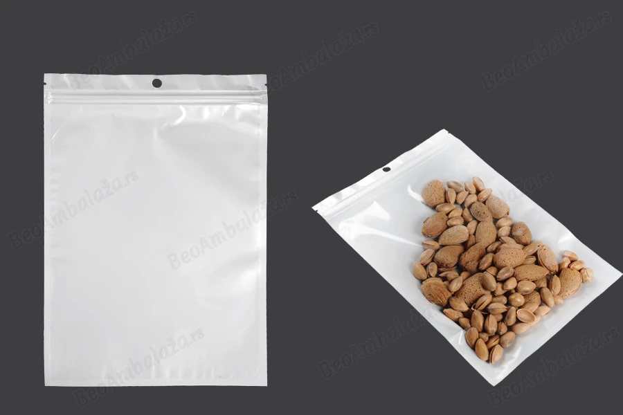 Plastična zip kesica 180x260mm sa belom zadnjom i providnom prednjom stranom i rupom za kačenje - 100 kom-slika_proizvoda