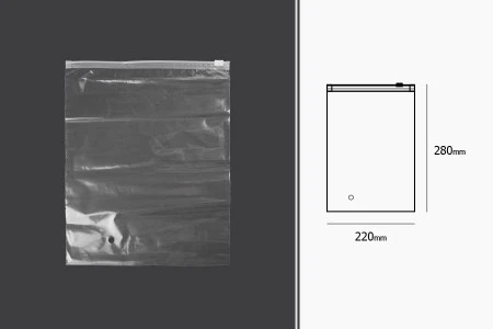 Plastična providna kesica 220x280mm sa patent zatvaranjem - 50 kom-2
