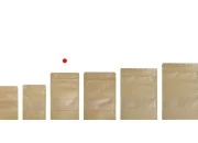 Kraft DoyPack kesice 120x40x200mm sa zip zatvaranjem i prozorom, unutrašnjom i spoljašnjom providnom oblogom, ovalnim dnom i sa mogućnošću termo zatvaranja – 100kom