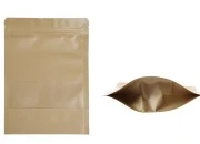 Kraft DoyPack kesice 160x40x220mm sa zip zatvaranjem i prozorom, unutrašnjom i spoljašnjom providnom oblogom, ovalnim dnom i sa mogućnošću termo zatvaranja – 100kom Kraft DoyPack kesice 160x40x220mm sa zip zatvaranjem i prozorom, unutrašnjom i spoljašnjom providnom oblogom, ovalnim dnom i sa mogućnošću termo zatvaranja – 100kom