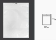 Plastična zip kesica 250x350mm sa belom zadnjom i providnom prednjom stranom i Eurohole otvorom - 100 kom Plastična zip kesica 250x350mm sa belom zadnjom i providnom prednjom stranom i Eurohole otvorom - 100 kom