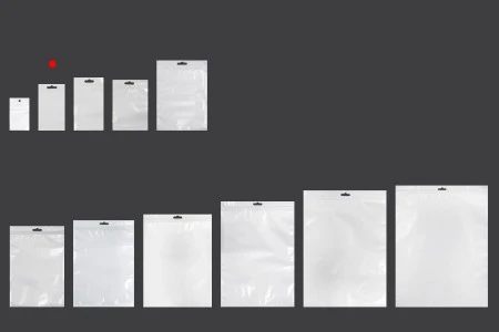 Plastična zip kesica 80x138mm sa belom zadnjom i providnom prednjom stranom i Eurohole otvorom - 100 kom-3