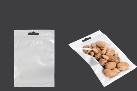 Uzorci - Plastične zip kesice sa belom zadnjom i providnom prednjom stranom i Eurohole otvorom  (10 veličina x 1 kom)-1