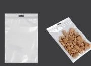 Plastična zip kesica 160x240mm sa belom zadnjom i providnom prednjom stranom i Eurohole otvorom - 100 kom Plastična zip kesica 160x240mm sa belom zadnjom i providnom prednjom stranom i Eurohole otvorom - 100 kom