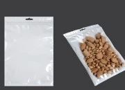 Plastična zip kesica 180x260mm sa belom zadnjom i providnom prednjom stranom i Eurohole otvorom - 100 kom Plastična zip kesica 180x260mm sa belom zadnjom i providnom prednjom stranom i Eurohole otvorom - 100 kom