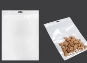 Plastična zip kesica 220x300mm sa belom zadnjom i providnom prednjom stranom i Eurohole otvorom - 100 kom