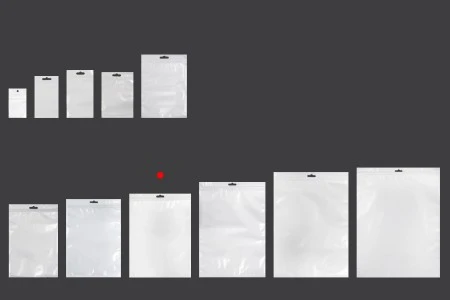 Plastična zip kesica 220x300mm sa belom zadnjom i providnom prednjom stranom i Eurohole otvorom - 100 kom-3