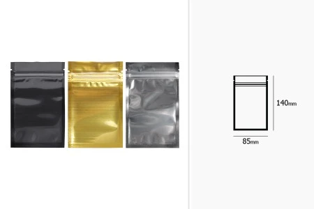 Zip kesica 85x140mm sa providnom prednjom i aluminijumskom zadnjom stranom (mogućnost termo zatvaranja) - 100 kom-2
