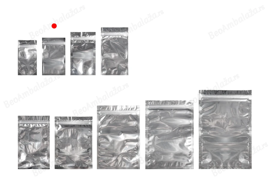 Zip kesica 85x140mm sa providnom prednjom i aluminijumskom zadnjom stranom (mogućnost termo zatvaranja) - 100 kom-grupa_slika