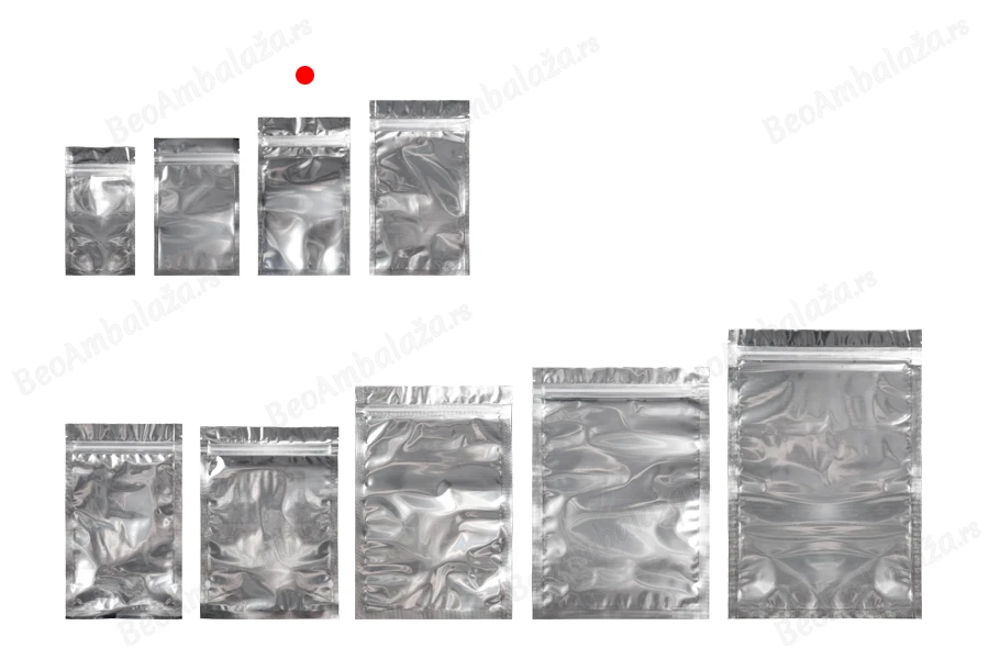 Zip kesica 90x160mm sa providnom prednjom i aluminijumskom zadnjom stranom (mogućnost termo zatvaranja) - 100 kom-grupa_slika