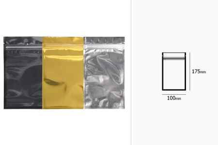 Zip kesica 100x175mm sa providnom prednjom i aluminijumskom zadnjom stranom (mogućnost termo zatvaranja) - 100 kom-2