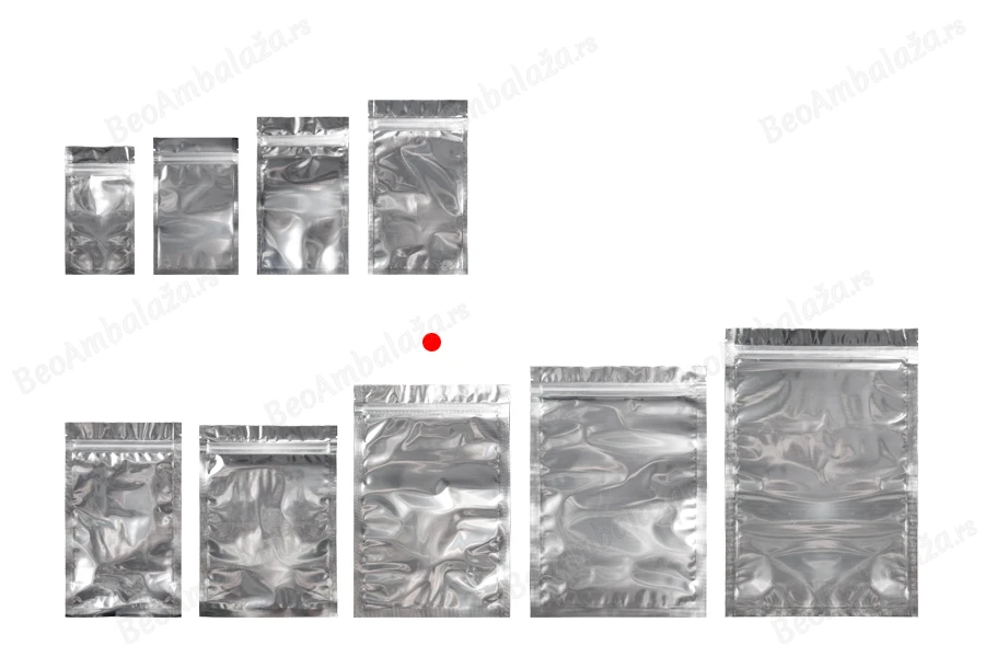 Zip kesica 160x240mm sa providnom prednjom i aluminijumskom zadnjom stranom (mogućnost termo zatvaranja) - 100 kom-grupa_slika