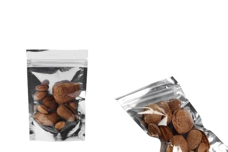 Aluminijumske DoyPack kesice 90x30x140mm sa zipom, transparentnom prednjom stranom, ovalnim dnom i sa mogućnošću termo zatvaranja – 100kom-5