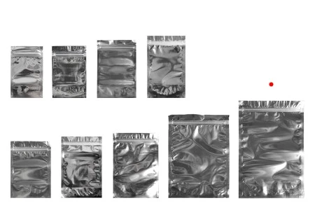 Aluminijumske DoyPack kesice 200x50x300mm sa zipom, transparentnom prednjom stranom, ovalnim dnom i sa mogućnošću termo zatvaranja – 100kom-3