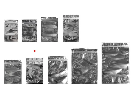 Aluminijumske DoyPack kesice 160x40x240mm sa zipom, transparentnom prednjom stranom, ovalnim dnom i sa mogućnošću termo zatvaranja – 100kom-3