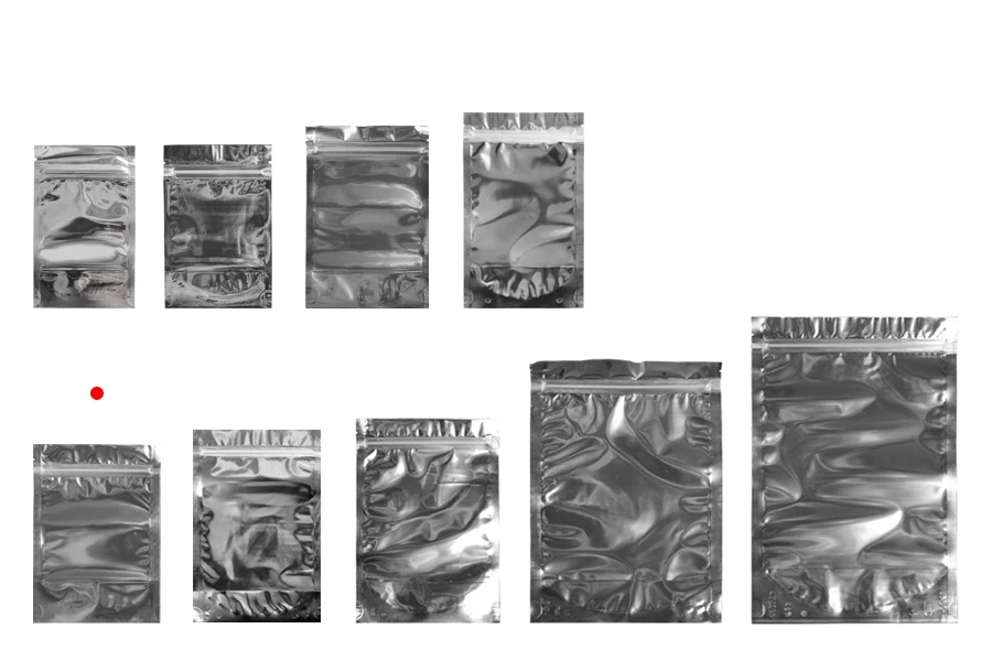 Aluminijumske DoyPack kesice 120x40x170mm sa zipom, transparentnom prednjom stranom, ovalnim dnom i sa mogućnošću termo zatvaranja  – 100kom-grupa_slika