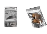 Aluminijumske DoyPack kesice 80x30x130mm sa zipom, transparentnom prednjom stranom, ovalnim dnom i sa mogućnošću termo zatvaranja – 100kom Aluminijumske DoyPack kesice 80x30x130mm sa zipom, transparentnom prednjom stranom, ovalnim dnom i sa mogućnošću termo zatvaranja – 100kom