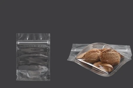 Providne DoyPack kesice sa zip zatvaranjem, ovalnim dnom i sa mogućnošću termo zatvaranja 90x30x130mm - 100 kom-1
