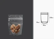 Providne DoyPack kesice sa zip zatvaranjem, ovalnim dnom i sa mogućnošću termo zatvaranja 90x30x130mm - 100 kom