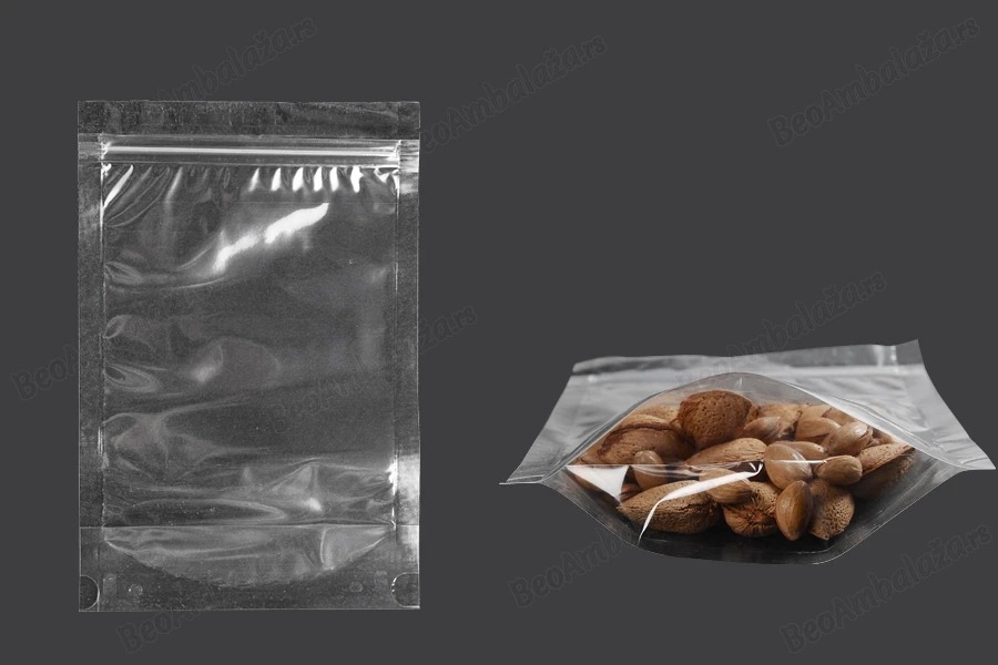 Providne DoyPack kesice sa zip zatvaranjem, ovalnim dnom i sa mogućnošću termo zatvaranja 160x40x240mm - 100 kom-slika_proizvoda