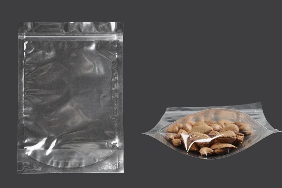 Providne DoyPack kesice sa zip zatvaranjem, ovalnim dnom i sa mogućnošću termo zatvaranja 180x40x260mm - 100 kom