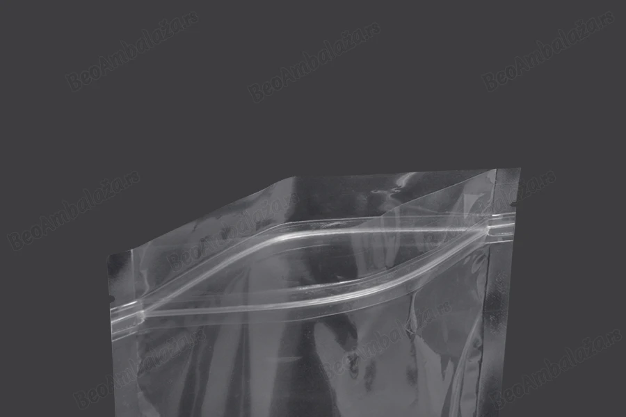 Providne DoyPack kesice sa zip zatvaranjem, ovalnim dnom i sa mogućnošću termo zatvaranja 100x30x150mm - 100 kom-