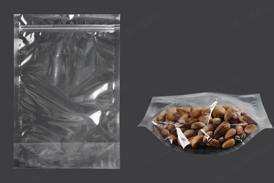 Providne DoyPack kesice sa zip zatvaranjem, ovalnim dnom i sa mogućnošću termo zatvaranja 200x50x295mm - 100 kom-slika_proizvoda