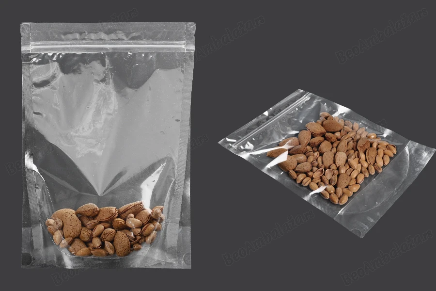 Providne DoyPack kesice sa zip zatvaranjem, ovalnim dnom i sa mogućnošću termo zatvaranja 200x50x295mm - 100 kom-grupa_slika