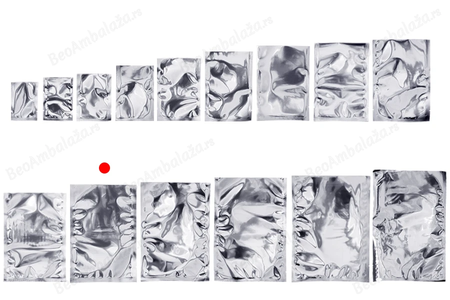 Aluminijumska kesa 160x240mm sa providnom prednjom stranom i mogućnošću toplotnog zatvaranja - 100 kom-grupa_slika