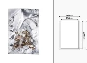 Aluminijumska kesa 160x240mm sa providnom prednjom stranom i mogućnošću toplotnog zatvaranja - 100 kom
