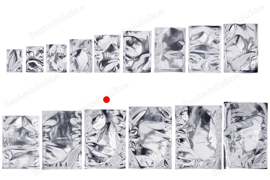 Aluminijumska kesa 180x260mm sa providnom prednjom stranom i mogućnošću toplotnog zatvaranja - 100 kom-grupa_slika