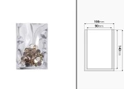 Aluminijumska kesa 100x150mm sa providnom prednjom stranom i mogućnošću toplotnog zatvaranja - 100 kom