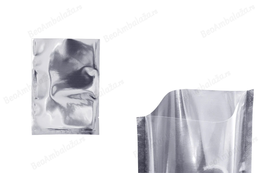 Aluminijumska kesa 110x160mm sa providnom prednjom stranom i mogućnošću toplotnog zatvaranja - 100 kom-slika_proizvoda