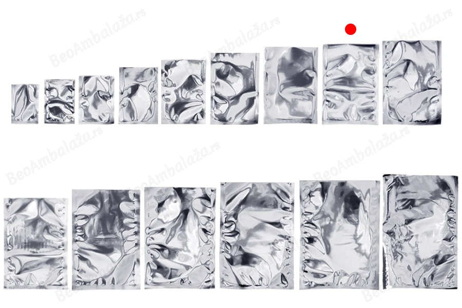 Aluminijumska kesa 120x170mm sa providnom prednjom stranom i mogućnošću toplotnog zatvaranja - 100 kom-grupa_slika