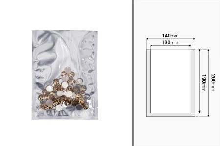 Aluminijumska kesa 140x200mm sa providnom prednjom stranom i mogućnošću toplotnog zatvaranja - 100 kom-2