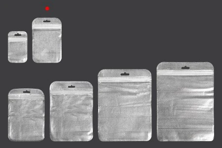 Kesica 85x130mm sa zip zatvaranjem, srebrnom non woven zadnjom i providnom prednjom stranom i sa Eurohole otvorom - 100 kom-5