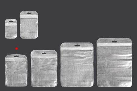 Kesica 105x150mm sa zip zatvaranjem, srebrnom non woven zadnjom i providnom prednjom stranom i sa Eurohole otvorom - 100 kom-5