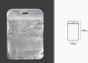 Kesica 122x170mm sa zip zatvaranjem, srebrnom non woven zadnjom i providnom prednjom stranom i sa Eurohole otvorom - 100 kom Kesica 122x170mm sa zip zatvaranjem, srebrnom non woven zadnjom i providnom prednjom stranom i sa Eurohole otvorom - 100 kom