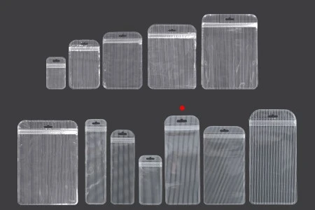 Plastična zip kesica 85x220mm sa providnom prednjom stranom, zadnjom providnom stranom sa linijama i sa Eurohole otvorom - 100 kom-3
