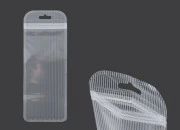 Plastična zip kesica 85x220mm sa providnom prednjom stranom, zadnjom providnom stranom sa linijama i sa Eurohole otvorom - 100 kom-slika_proizvoda