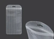 Plastična zip kesica 100x200mm sa providnom prednjom stranom, zadnjom providnom stranom sa linijama i sa Eurohole otvorom - 100 kom Plastična zip kesica 100x200mm sa providnom prednjom stranom, zadnjom providnom stranom sa linijama i sa Eurohole otvorom - 100 kom