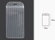 Plastična zip kesica 120x230mm sa providnom prednjom stranom, zadnjom providnom stranom sa linijama i sa Eurohole otvorom - 100 kom Plastična zip kesica 120x230mm sa providnom prednjom stranom, zadnjom providnom stranom sa linijama i sa Eurohole otvorom - 100 kom