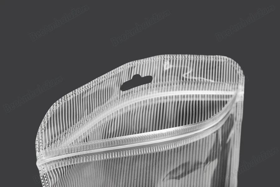Plastična zip kesica 160x220mm sa providnom prednjom stranom, zadnjom providnom stranom sa linijama i sa Eurohole otvorom - 100 kom-grupa_slika