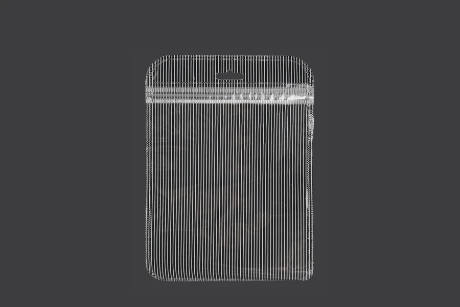 Plastična zip kesica 122x170mm sa providnom prednjom stranom, zadnjom providnom stranom sa linijama i sa Eurohole otvorom - 100 kom-slika_proizvoda