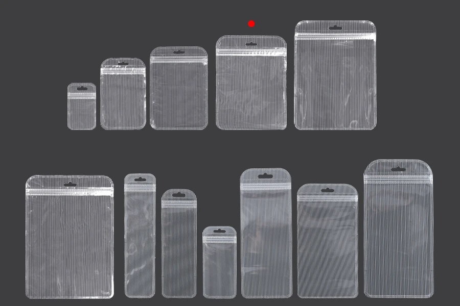 Plastična zip kesica 122x170mm sa providnom prednjom stranom, zadnjom providnom stranom sa linijama i sa Eurohole otvorom - 100 kom-grupa_slika