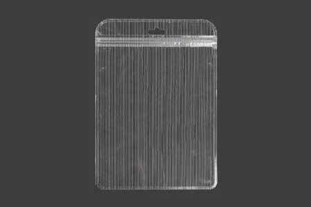 Plastična zip kesica 160x220mm sa providnom prednjom stranom, zadnjom providnom stranom sa linijama i sa Eurohole otvorom - 100 kom-1