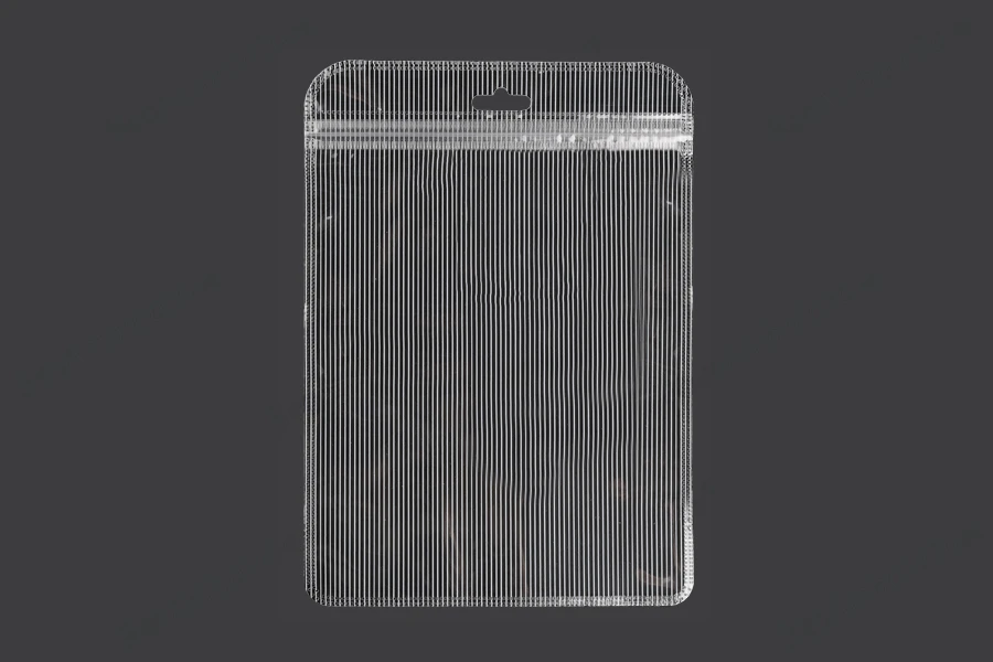 Plastična zip kesica 160x220mm sa providnom prednjom stranom, zadnjom providnom stranom sa linijama i sa Eurohole otvorom - 100 kom-slika_proizvoda