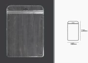 Plastična zip kesica 160x220mm sa providnom prednjom stranom, zadnjom providnom stranom sa linijama i sa Eurohole otvorom - 100 kom-dimenzije_slike