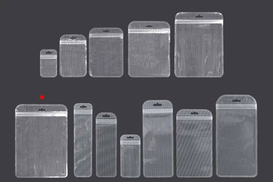 Plastična zip kesica 160x220mm sa providnom prednjom stranom, zadnjom providnom stranom sa linijama i sa Eurohole otvorom - 100 kom-grupa_slika